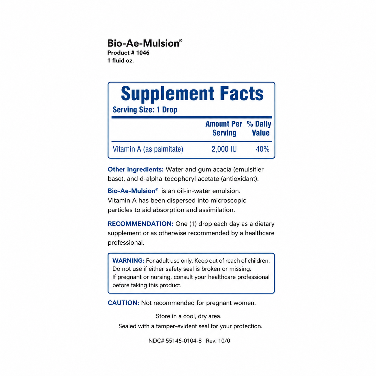 Bio-Ae Mulsion Forte - 1.0 Ounce Bottle