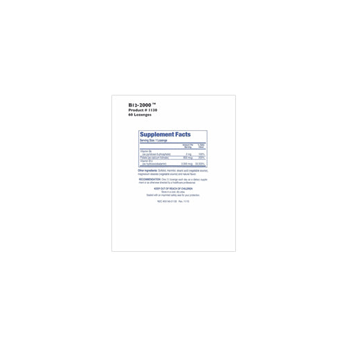 B-12 2000-60 Tablets