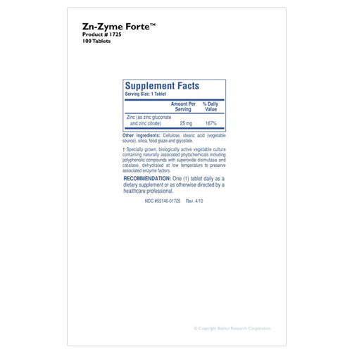 Zn-zyme Forte-100 Tablets
