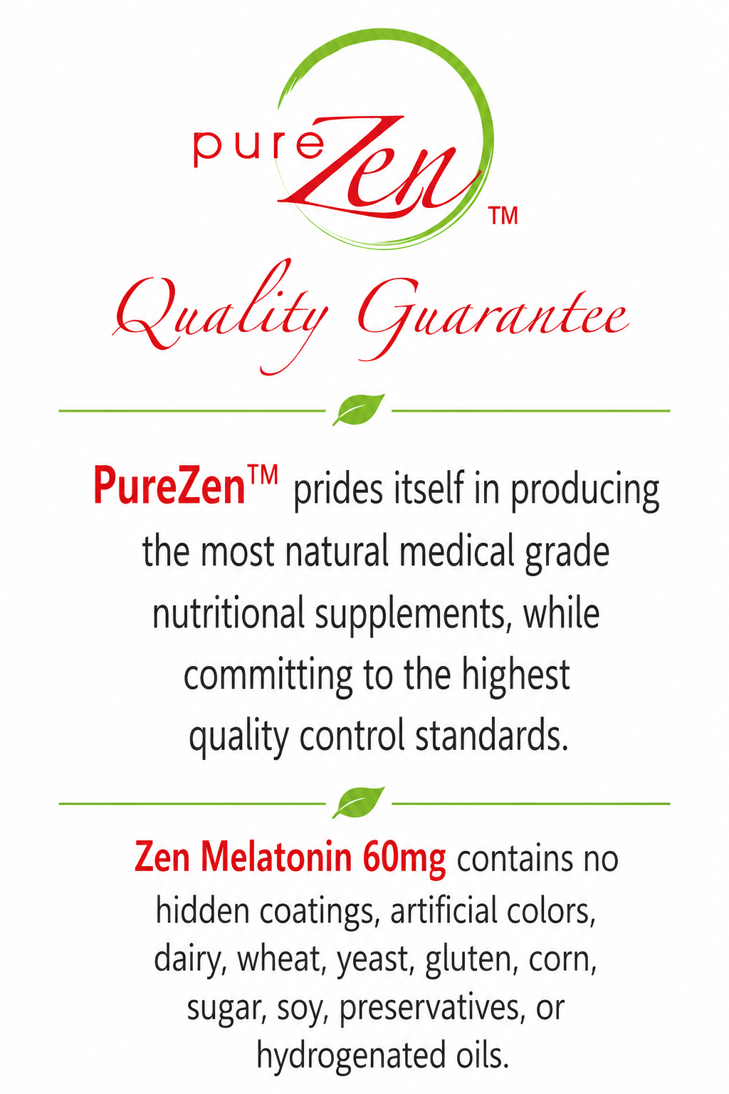 Zen Melatonin 60mg - 180 Capsules