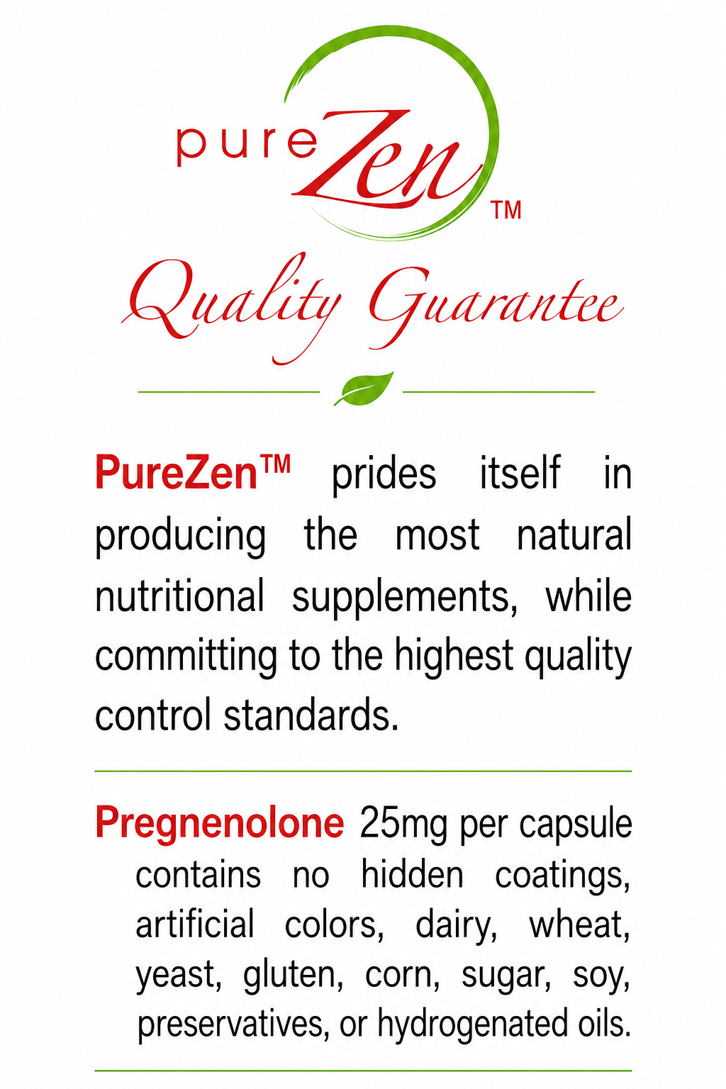 Pregnenolone 25mg- 90 Capsules