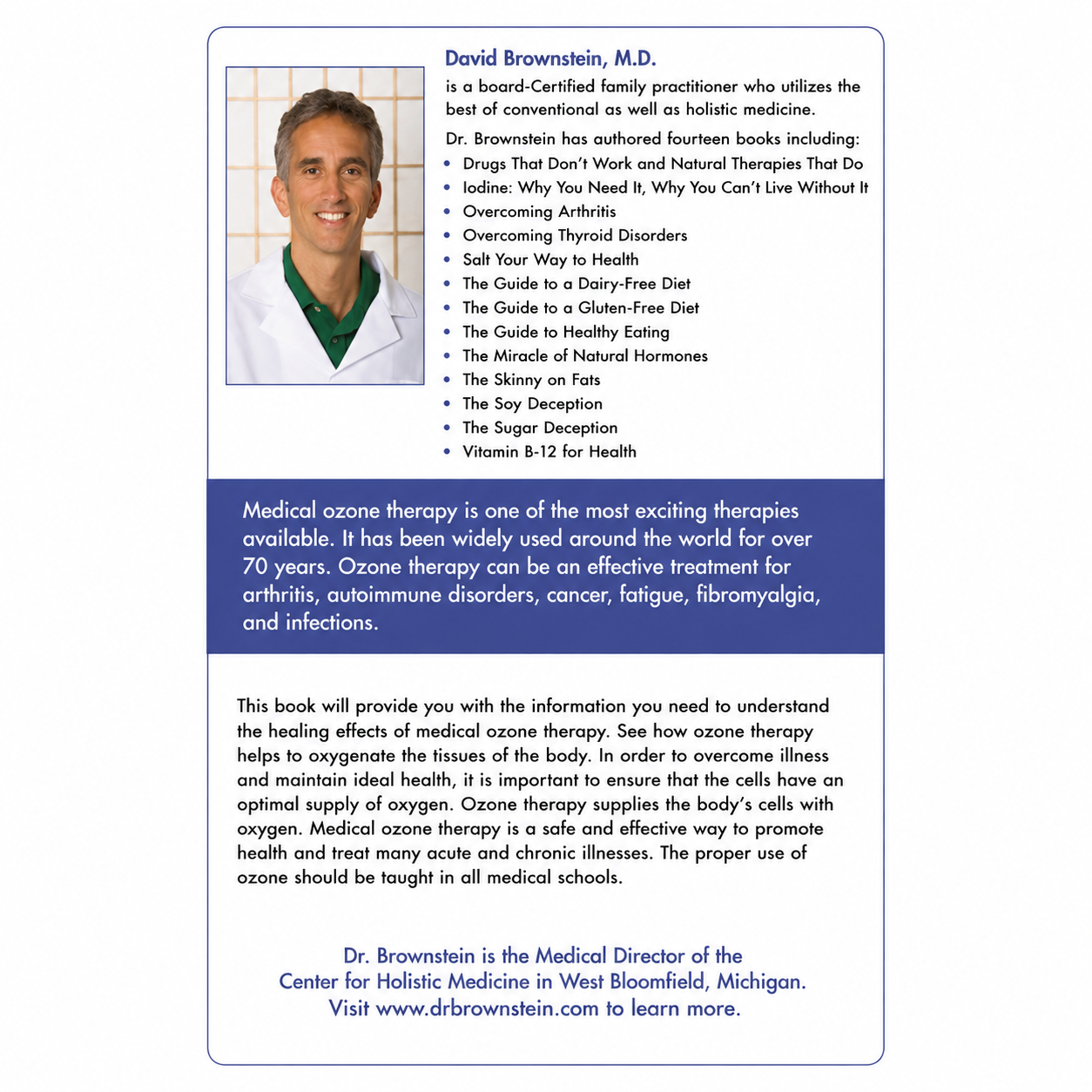 Ozone: The Miracle Therapy