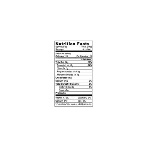 Coconut Oil Certified Organic (aroma Free)- 32 Oz