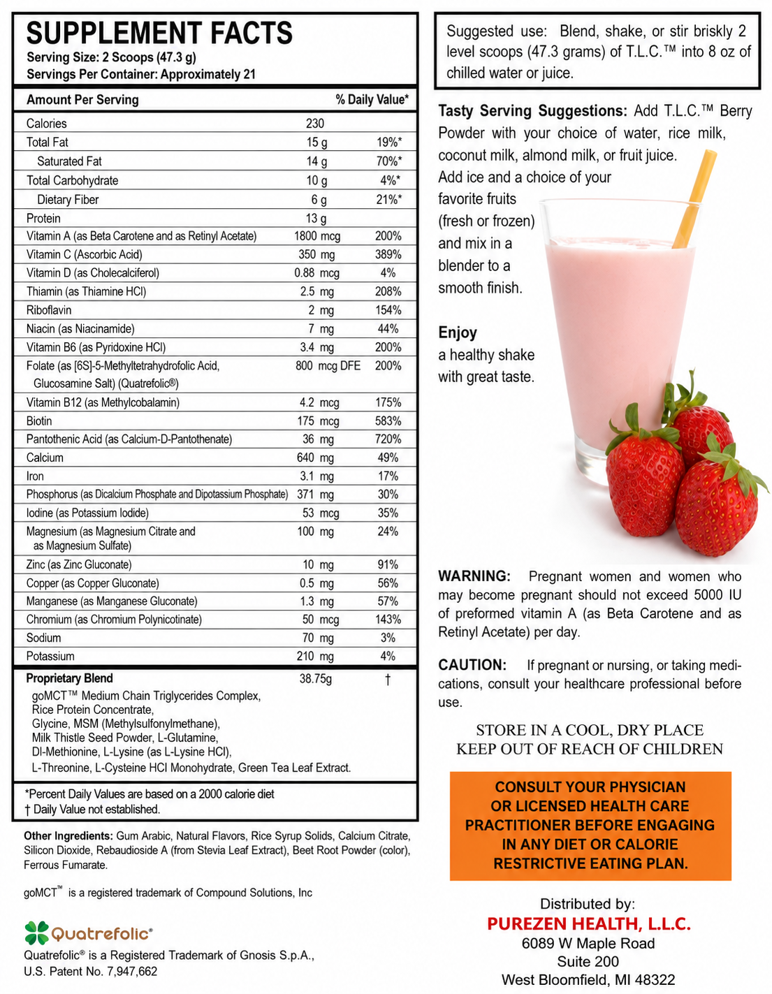 Total Liver Care (TLC) Berry- 965 Grams