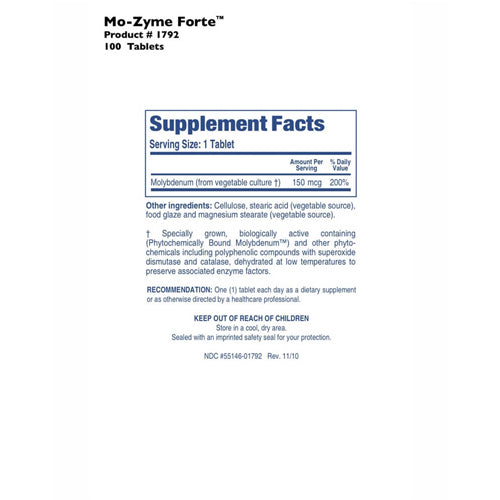 Mo-zyme Forte - 100 Tablets