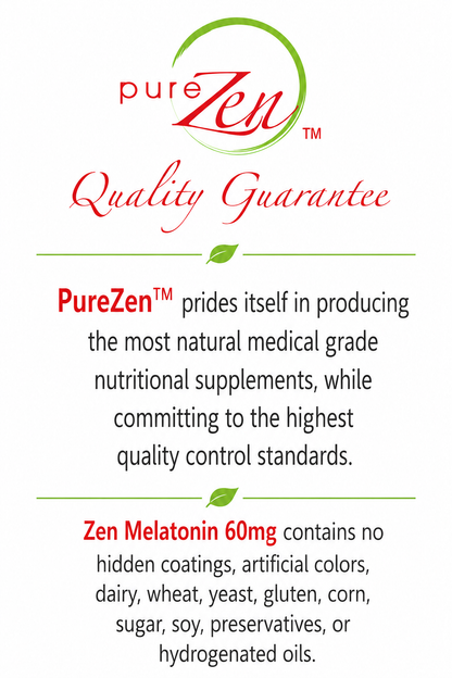 Zen Melatonin 60mg - 180 Capsules