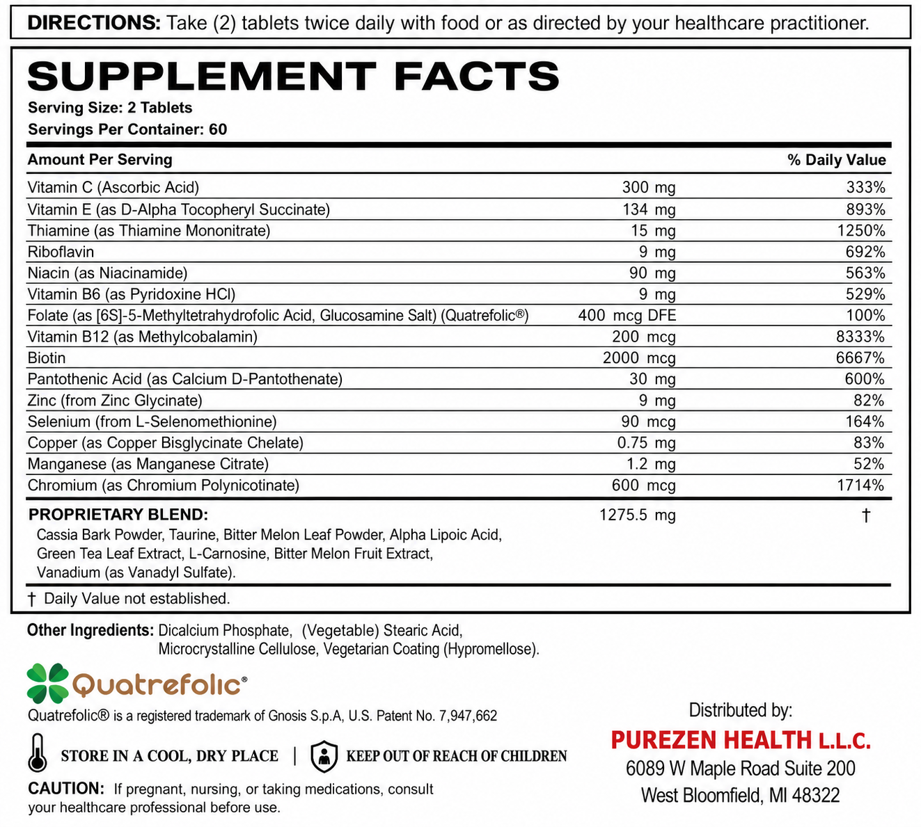 Gluc Control- 120 Tablets