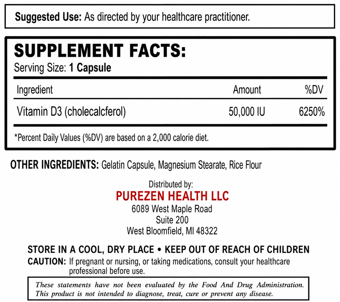 Zen D3- 100 Capsules